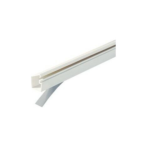 Moulure auto-adhésive avec couvercle à charnière TMR 12x7 1 compart. blanche IBOCCO B00369 (1/2)