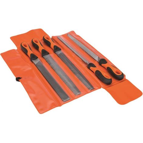 Bahco Feilensatz Set 250 mm 5 tlg. 1-477-10-2-2 Rundfeile Werkstattfeilen Feile (1/3)