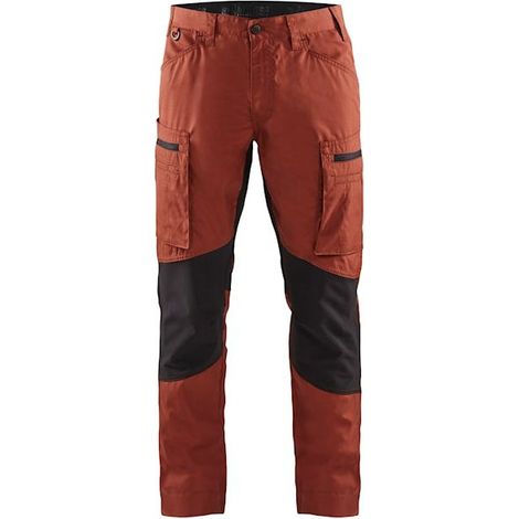 Pantalon maintenance BLAKLADER Stretch T.52 - ROUGE BRIQUE/NOIR - 145918455999-52 (1/2)