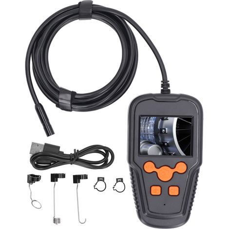 Industrielles Endoskop, 2,4-Zoll-IPS-Bildschirm, Rohrinspektionskamera, Handendoskop, IP67, wasserdichtes Objektiv, 10 m