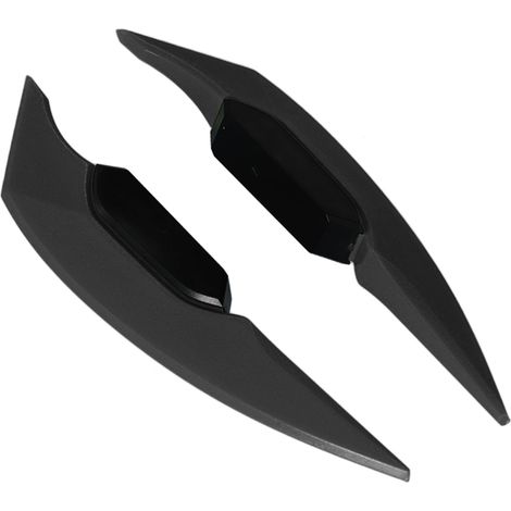 Paar aerodynamische Seitenflügel für Motorräder, universelle schwarze Spoiler, kompatibel mit Elektrorollern und Motorrädern, 2-teiliges Set (1/5)