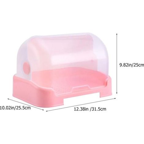 1 Support de séchage pour biberons, transparent, avec bac de récupération, en PP, pour cuisine (1/5)