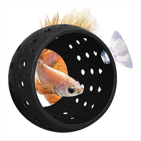 Tunnel für Kampffische, Versteck für Aquarienfische mit Saugnapf, Höhle für Garnelen, Aquariendekoration für kleine Fische, Garnelen, schwarze Guppys (1/5)