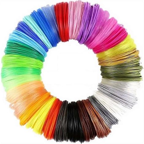 Recharges de filament PLA pour stylo d'impression 3D, 32 couleurs, 3 m par couleur, 32 pièces au total, consommables PLA pour stylo d'impression 3D (1/5)
