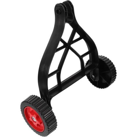 Roue D'accessoire de Tondeuse Réglable en Pp Noir, Support et Polyvalent pour Débroussailleuse en Jardin (1/5)