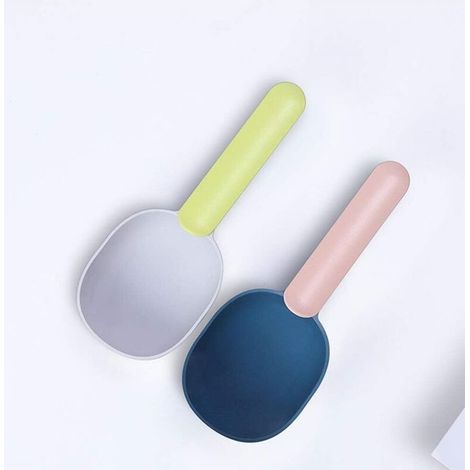 Lot de 2 cuillères d'alimentation pour animal domestique, cuillère à nourriture pour chien, pelle à nourriture pour chien, pelle à nourriture pour chat,bleu et vert (1/4)