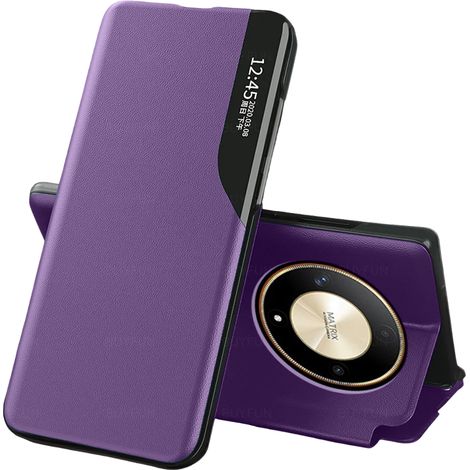 Custodia a libro per Honor Magic 6 Lite 5G, vista laterale, viola (1/5)