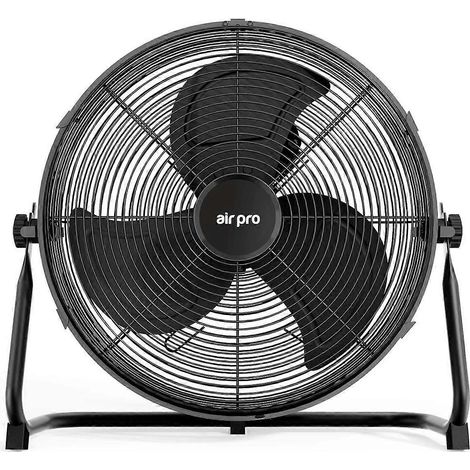 Ventilateur sur pied Air Pro 14" - 16" - 20" - Ventilateur de refroidissement puissant avec 3 vitesses - 16" - Noir (1/5)