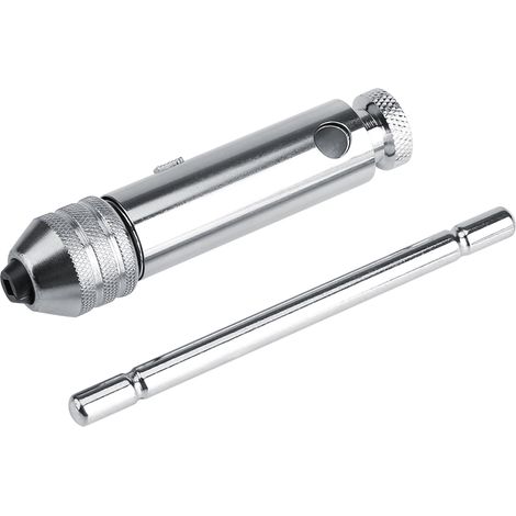 Clé à molette té réglable pour taraud M3 M8 et M5 M12, tournevis à cliquet pour jeu de tarauds et filières (version courte M5 M12) (1/3)