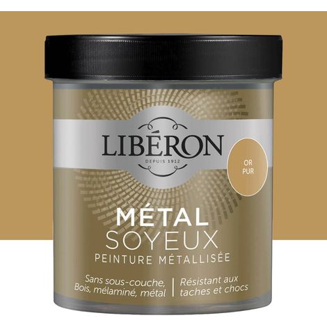Peinture métallisée Libéron Métal Soyeux Or pur 0,5 L (1/3)
