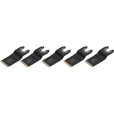 5-teiliges Set oszillierender Sägeblätter (1-3/8 Zoll) mit Schnellverschluss für Holz und Metall (1/5)