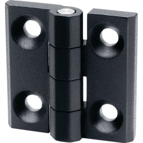 Bisagra GN 237 H.40mm An.40mm S.2mm zinc fundido a presión con orificios para tornillos avellanados (Por 10)