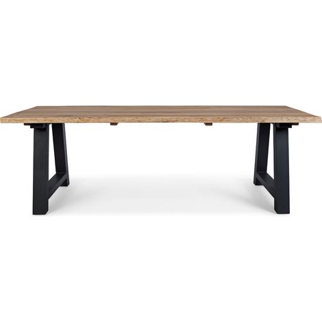 Table de jardin en teck et métal anthracite L240 10 places - MATALA (1/5)