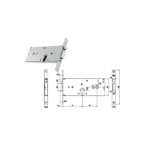 ELETTROSERRATURA INFILARE PER FASCE SOLO SCROCCO MM.78 H 85002  mm.80, frontale mm.22 (Y8550280080)    YALE