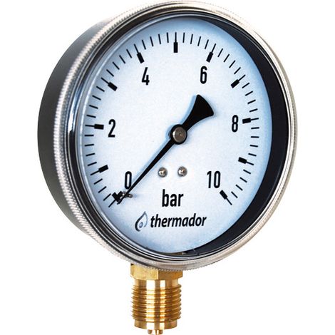 THERMADOR Manomètre sec RADIAL Mâle 1/4" - Ø63mm - 0 à 6bar
