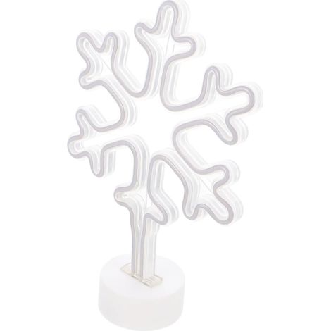 Veilleuse Flocon de Lampe Néon LED Lampe Forme de Flocon de (1/5)