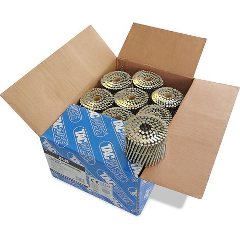 Tacwise 0433 3.1 x 90mm Flat Top Coil Nails Galv Ring - 4000 - JCN90V LCN130V (1/4)