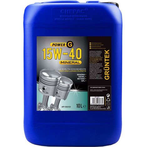 Olio Power-G minerale 10L 15W40 per motori Diesel e benzina