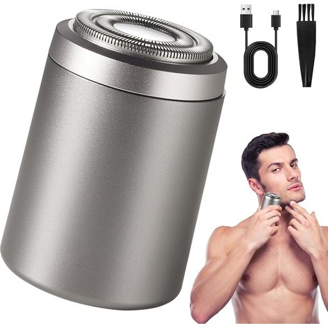 Rasoir électrique pour homme, mini rasoir portable Easy Trim, rasoir électrique de type C, rasoir électrique étanche IPX7, 2 en 1 sans fil (1/5)