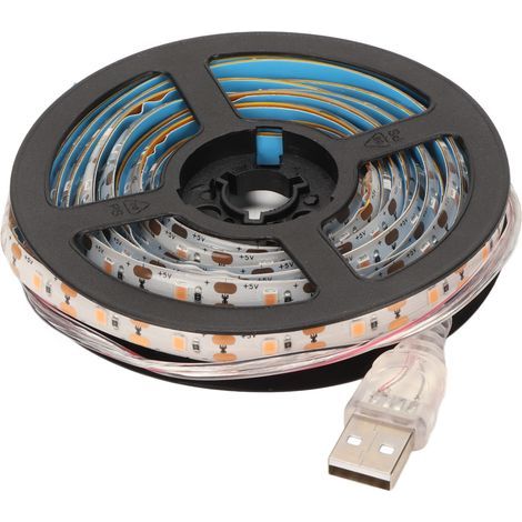 Bande lumineuse de culture de plantes à spectre complet étanche alimenté par USB LED lampe de croissance des plantes pour bricolage tente de culture hydroponique 5V 2m / 6.6ft (1/5)