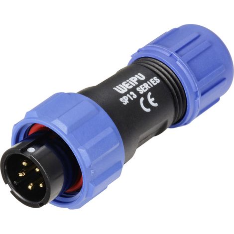 Weipu SP1310 / P 5 I Rundstecker Stecker, gerade Gesamtpolzahl: 5 Serie (Rundsteckverbinder): SP13 (1/4)