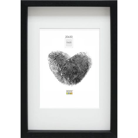 Cadre Bois Noir pour Objets Format 20x30cm S223K2P1 (1/5)