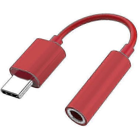 Adaptateur audio USB-C vers 3,5 mm, fabriqué en alliage d'aluminium et en matériau TPE, adapté à l'écoute de musique et aux appels, avec un câble de 116 mm. (1/5)