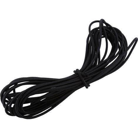 Corde élastique 10 mètres pour bricolage, bijoux, rangement et fixation (Noir) (1/3)