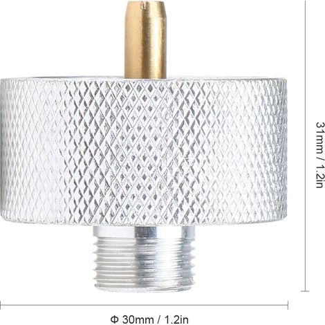 Adaptateur pour réchaud de camping, adaptateur pour bouteille de gaz propane d'extérieur, connecteur de conversion pour réchaud portable, idéal pour le camping, la randonnée et le trekking. (1/5)