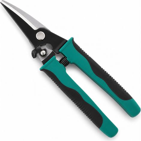 Cisaille multifonction manuelle 12 pouces coupe tôle droite noire (1/5)