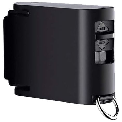 Cintre télescopique pour balcon, 4,2 mètres (couleur : noir) (1/5)