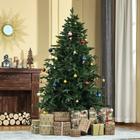 Künstlicher Weihnachtsbaum 180 cm Grün mit 444 Zweigspitzen und automatischer Astöffnung (1/5)