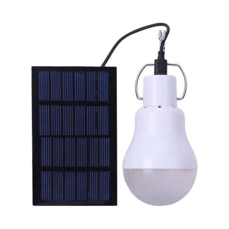 Lampe LED Solaire Extérieure à Suspendre Avec 3,45M Câble, Lanterne Solaire Portable Avec Panneau Solaire, Ampoule LED Solaire Recahrgeable pour Pêche, Camping, Urgences, Jardin,1PCS