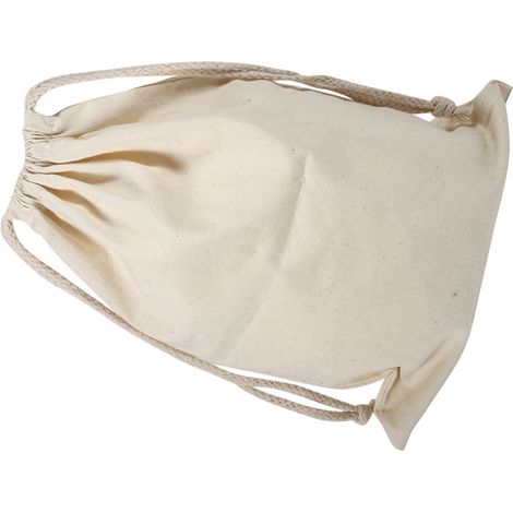 Bolsa de almacenamiento de ropa de algodón liso con cordón, ideal para el hogar, viajes y uso doméstico (22 x 28 cm).