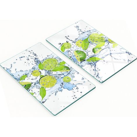 Taglieri decorativi in vetro per lime e acqua, 2x30x52 cm (1/5)