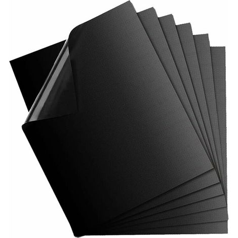 QH Tapis de Cuisson Barbecue Feuille Cuisson Barbecue Tapis Anti-adhérent et Réutilisable pour Barbecue Électrique Gaz et Charbon (6(40X33) CM)