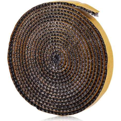 Joint de Cheminée Autocollant, 3mm x 1cm x 3m Joint Fibre Verre Plat Joint de Poêle à Bois Joint pour Insert de Cheminée pour Poêles de Cheminée (1/5)