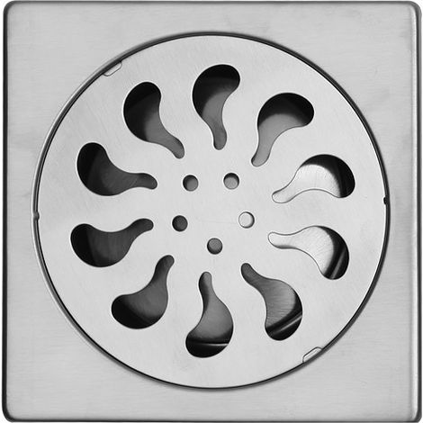 Griglia per sifone in acciaio 15x15cm esterno ed interno KA-V80 kamalu