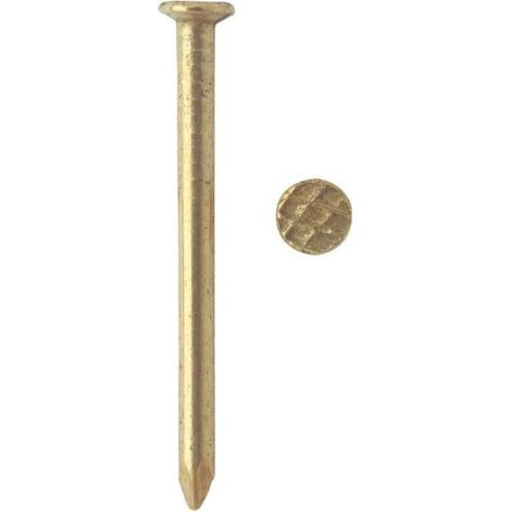 Kg de pointes Laiton Tête plate 1.8X16-3 pièces