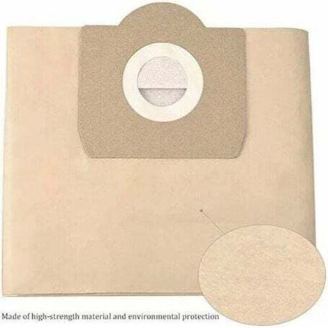 Sacs aspirateur pour Karcher 6.959-130.0 WD3 WD3P MV3 Sacs filtrants en papier de rechange pour aspirateur Wet & Dry, Karcher WD3 Premium Accessoires Pièces détachées （5 lots） (1/5)