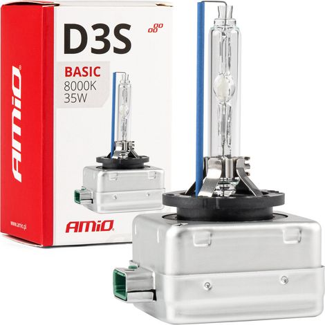 Bombilla de xenón con filamento de xenón D3S 35W 8000K AMiO BASIC AMIO-02949