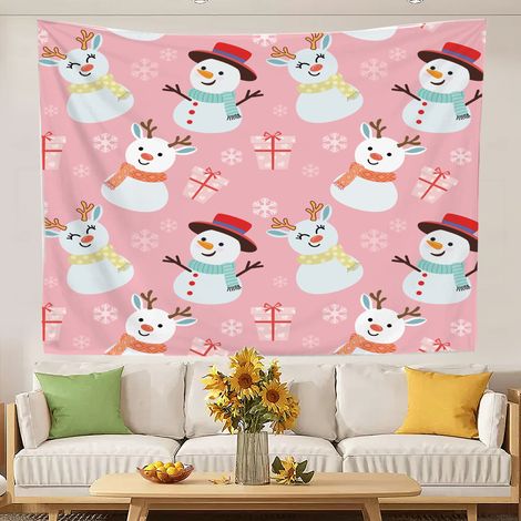 Grande tapisserie murale tendance pour chambre d'adolescente, décor de chambre. 100x75cm (1/5)