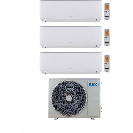Baxi Climatizzatore Condizionatore Trial Split Astra 9+9+12 con LSGT70-3M Inverter R-32 Wi-Fi Opt. Classe A++