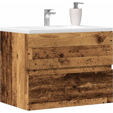 Badschrank Altholz-Optik 60x38,5x45 cm Holzwerkstoff (1/5)