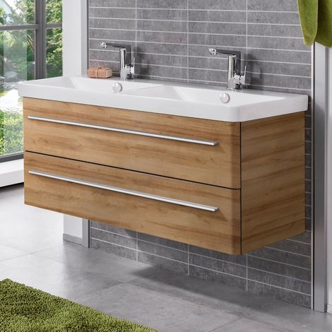 Lanzet K8 Badmöbel Set 2-teilig, 120cm, Hellbraun"-"06388145 (1/5)