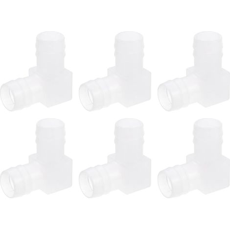 Raccord Coudé à 90 Degrés pour Tuyau de 13/16", Lot 4 Connecteurs en Forme L Valve d'Air d'Aquarium et Tuyauterie Aquariums Étangs - 11/16" (1/5)
