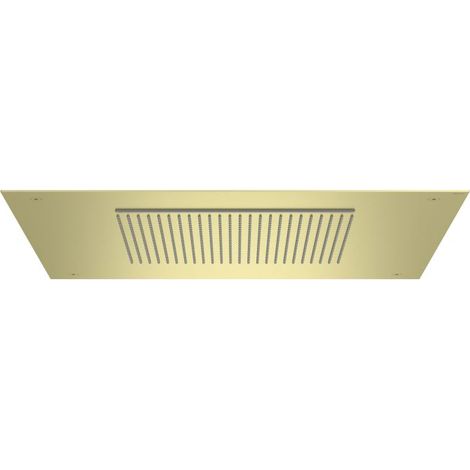 ROCIADOR TECHO RAINDREAM 500X500MM FUNCS.RAIN CASC.INOX ORO CEPDO.