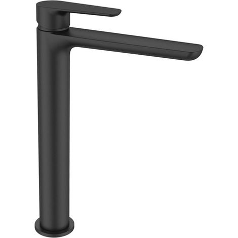 Swiss Aqua Technologies Mood XL Waschtischmischer mit Hebel ohne Auszug, G3/8, Mattschwarz (SATBSMOOD285C) (1/4)