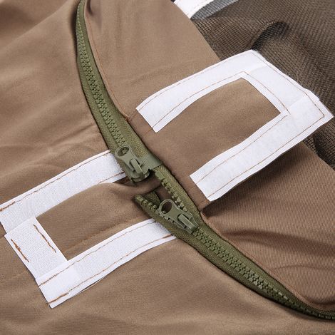 Traje de protección integral para apicultores - Talla L, Marrón claro - Poliéster-algodón - 901 g - Visera HD (1/5)