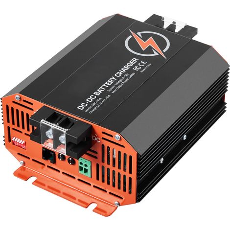 Chargeur de batterie 12V 40A 500W, intelligent multi-étages, compatible plomb, lithium, AGM, GEL, pour camping-car, bateaux, véhicules utilitaires. (1/5)
